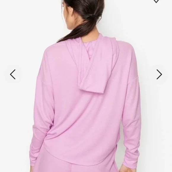 Victoria’s Secret Glow Waffle Hoodie And Short Set - Picture 2 of 4